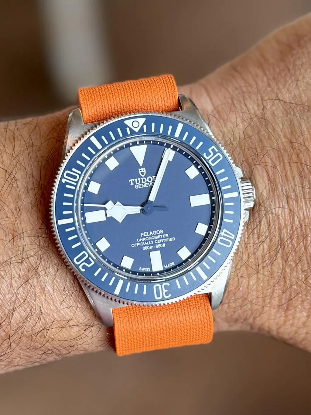 Single-Pass FKM Rubber Strap - Navy Blue – Anchor Strap Co.