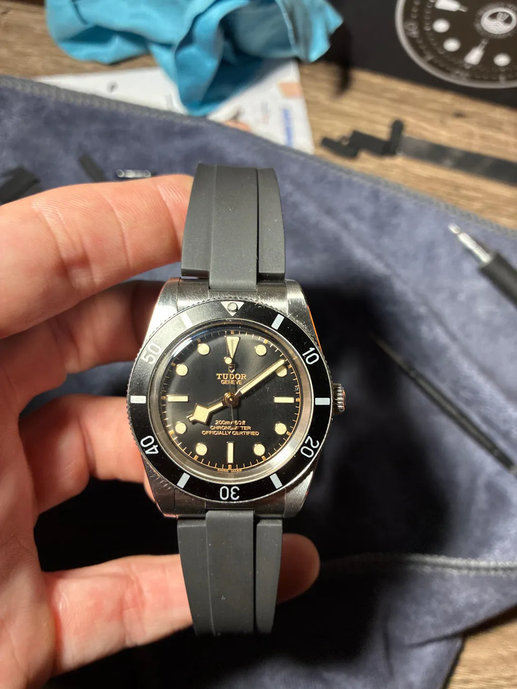 Kumamoto™ CTS End-Link Rubber Strap for Tudor Black Bay 54