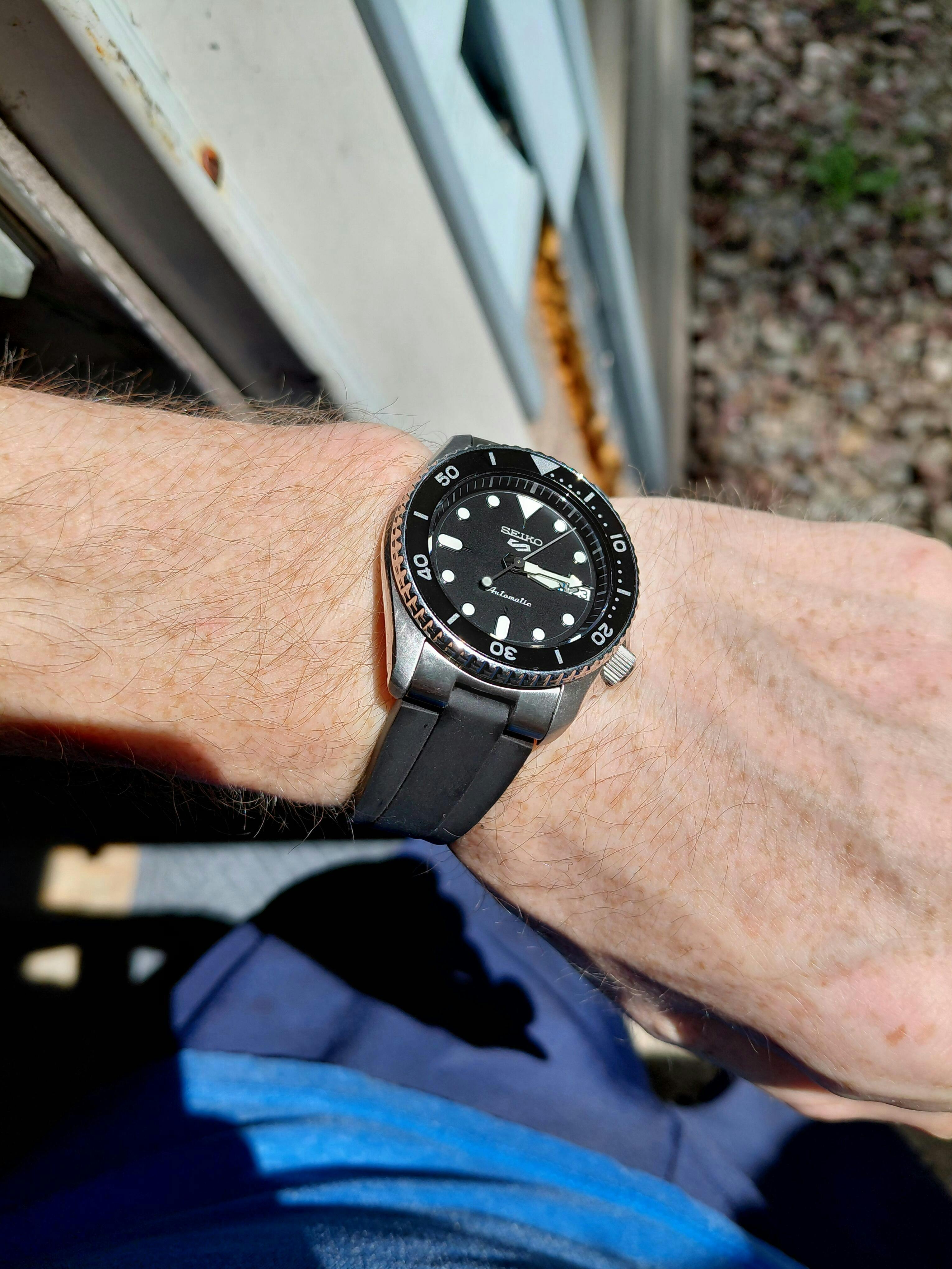 Kumamoto™ CTS End-Link Rubber Strap for Seiko Turtle - Black