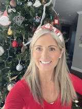 Dahlia Floral Topknot Headband made with Rifle Paper Co. fabric