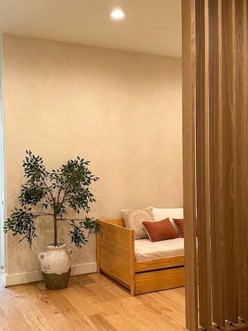 Wood Slat Room Divider