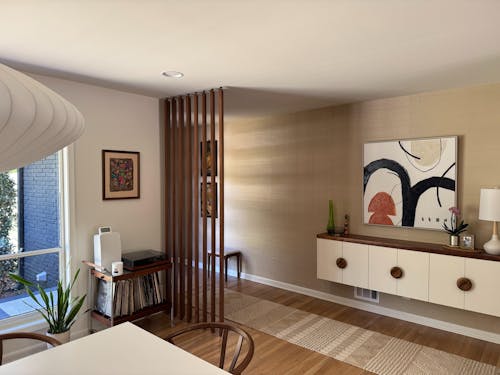 Wood Slat Room Divider