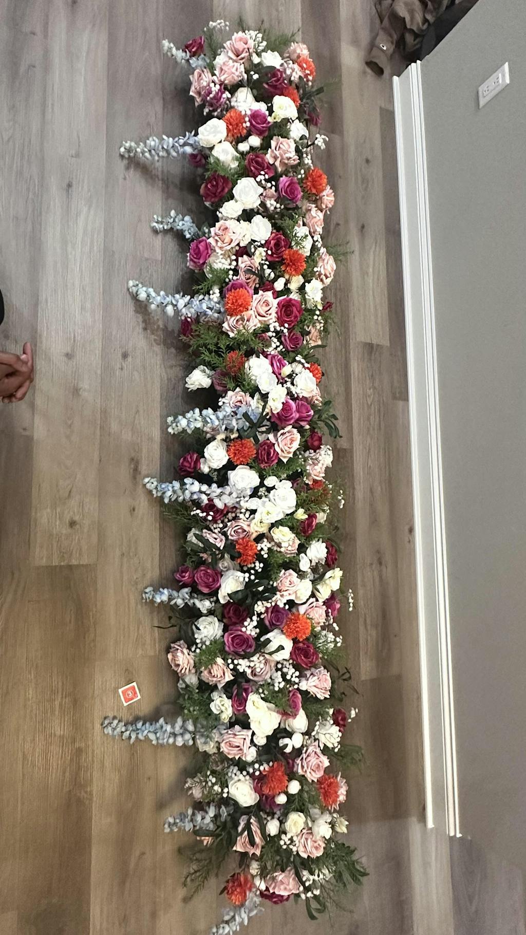 Pink White 5D Wedding Backdrop Floral Arrangement A023 A5003 A7648