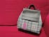 Gray and pink tartan backpack or convertible bag | Alice