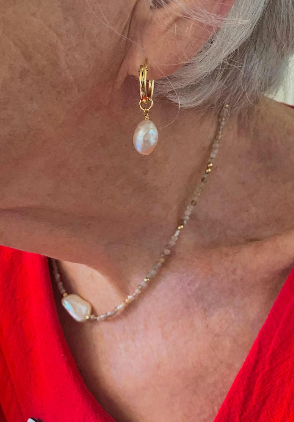 Tranquility Baroque Pearl Earrings