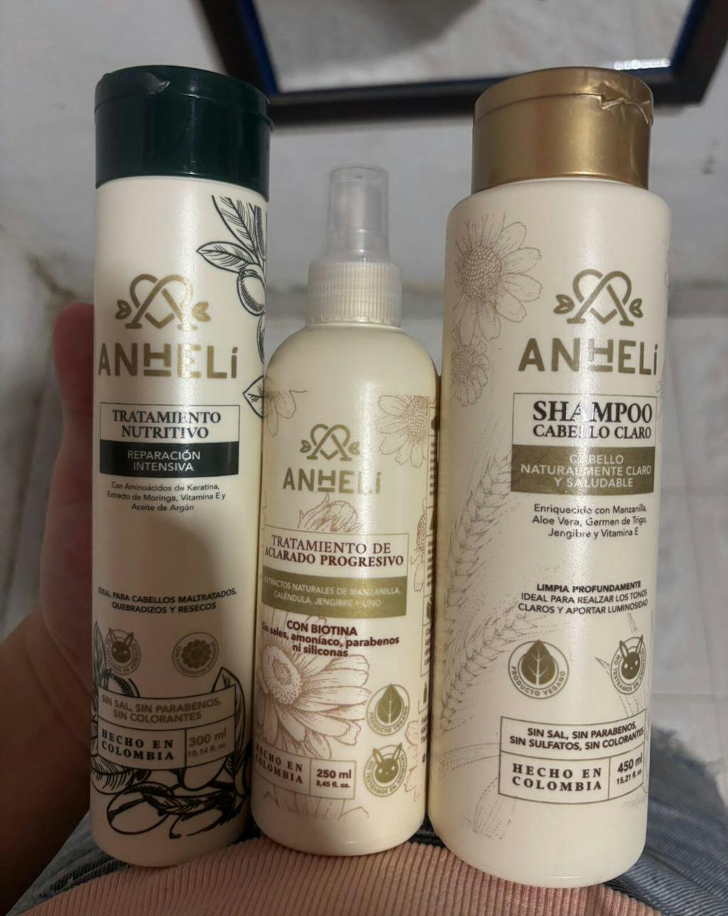 Kit Aclarado, Nutrición y Reparación (3 productos) ANHELI