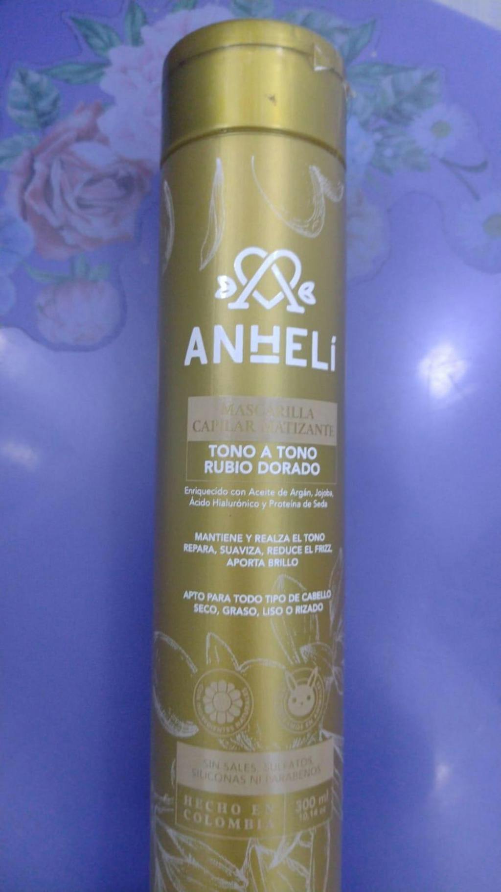 Mascarilla Capilar Matizante Rubio Dorado ANHELI
