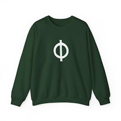 Customizable Single Armenian Letter Unisex Heavy Blend™ Sweatshirt Shades of Green
