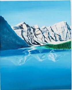 Lake Moraine Canvas Print