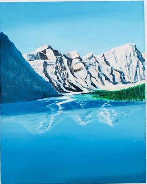 Lake Moraine Canvas Print