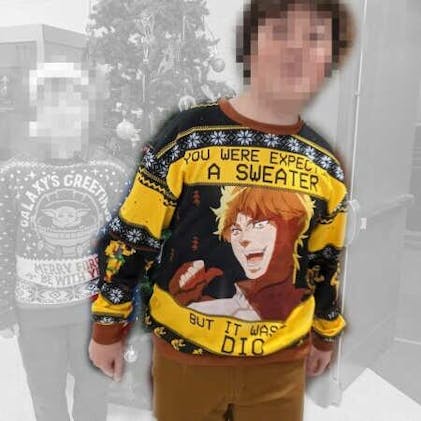 Jojo's Bizarre Adventure Dio Brando Funny Meme Ugly Sweater, Dio