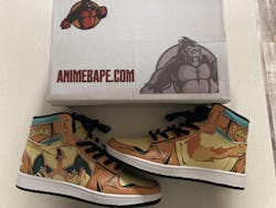 Charizard Pokemon 2 Mid 1 Basketball Shoes