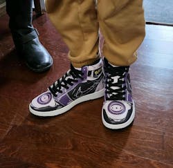 Mewtwo Pokemon Mid 1 Basketball Shoes