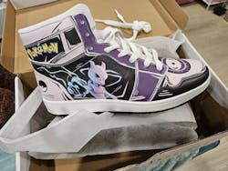Mewtwo Pokemon Mid 1 Basketball Shoes
