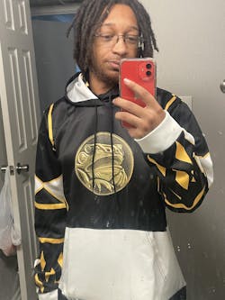 Black Ranger Power Rangers Ninjetti Masked Hoodie