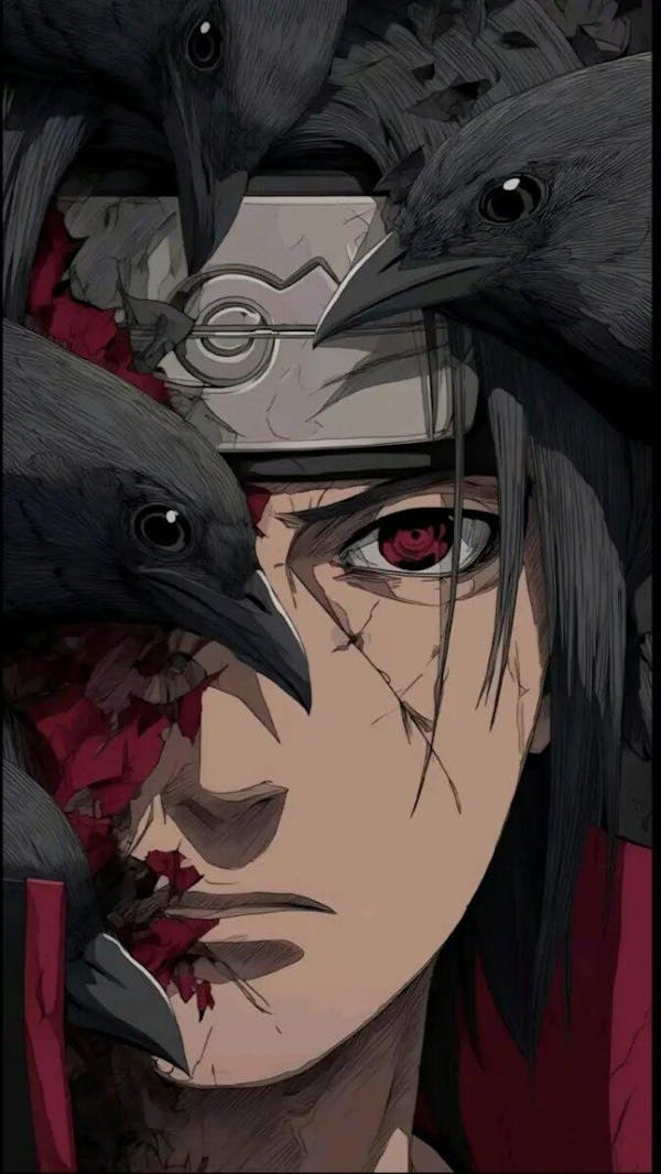 Itachi Uchiha Graphic Silicone Armored Phone Case