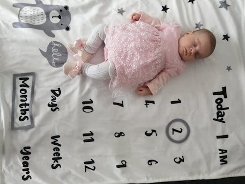 Rochie Roz cu Maneca Scurta cu Broderie Crem si Chilotel 1862 Mayoral