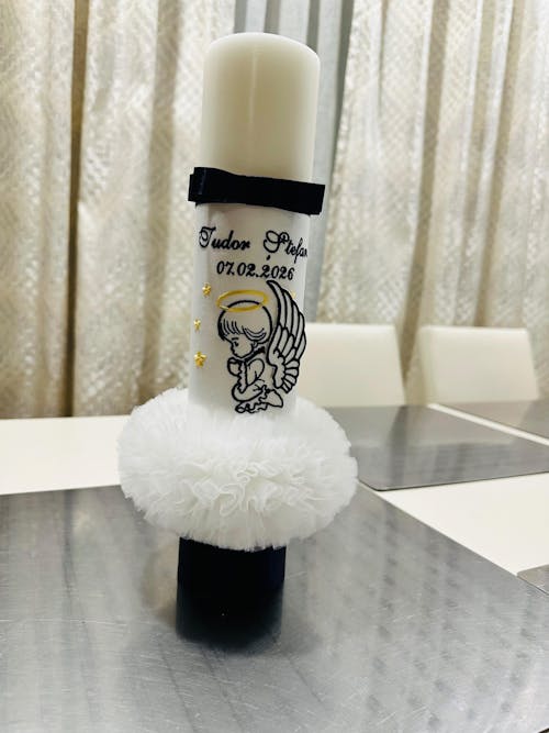 Cutie Trusou Personalizat Crem Aripi Inger AnneBebe