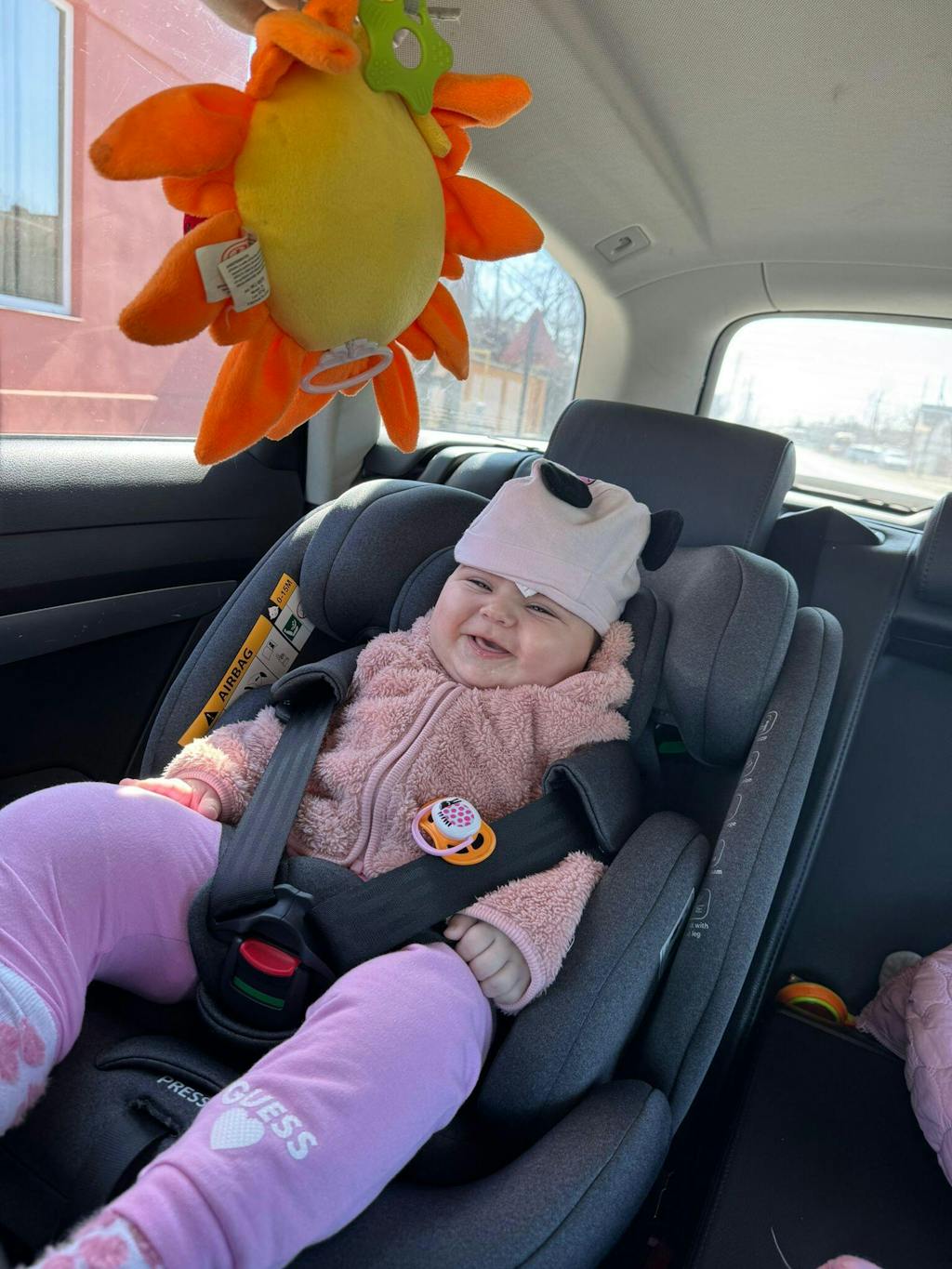 Trening 3 Piese Roz cu Body Alb S6RG03 KAN04 A61T Guess