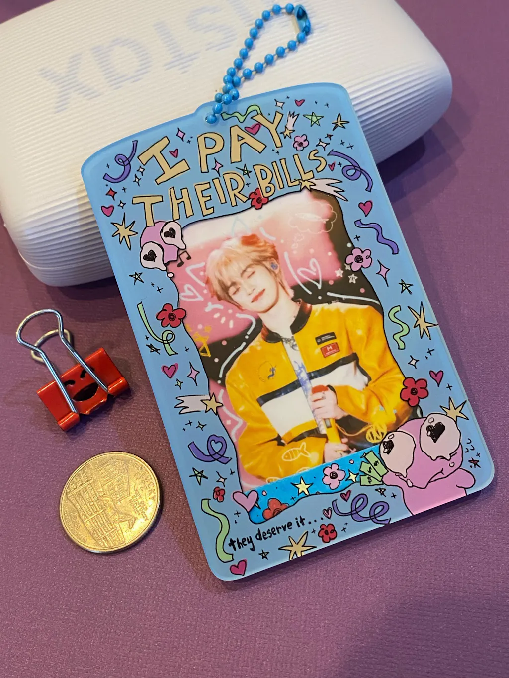 I PAY THEIR BILLS Acrylic Photocard Holder