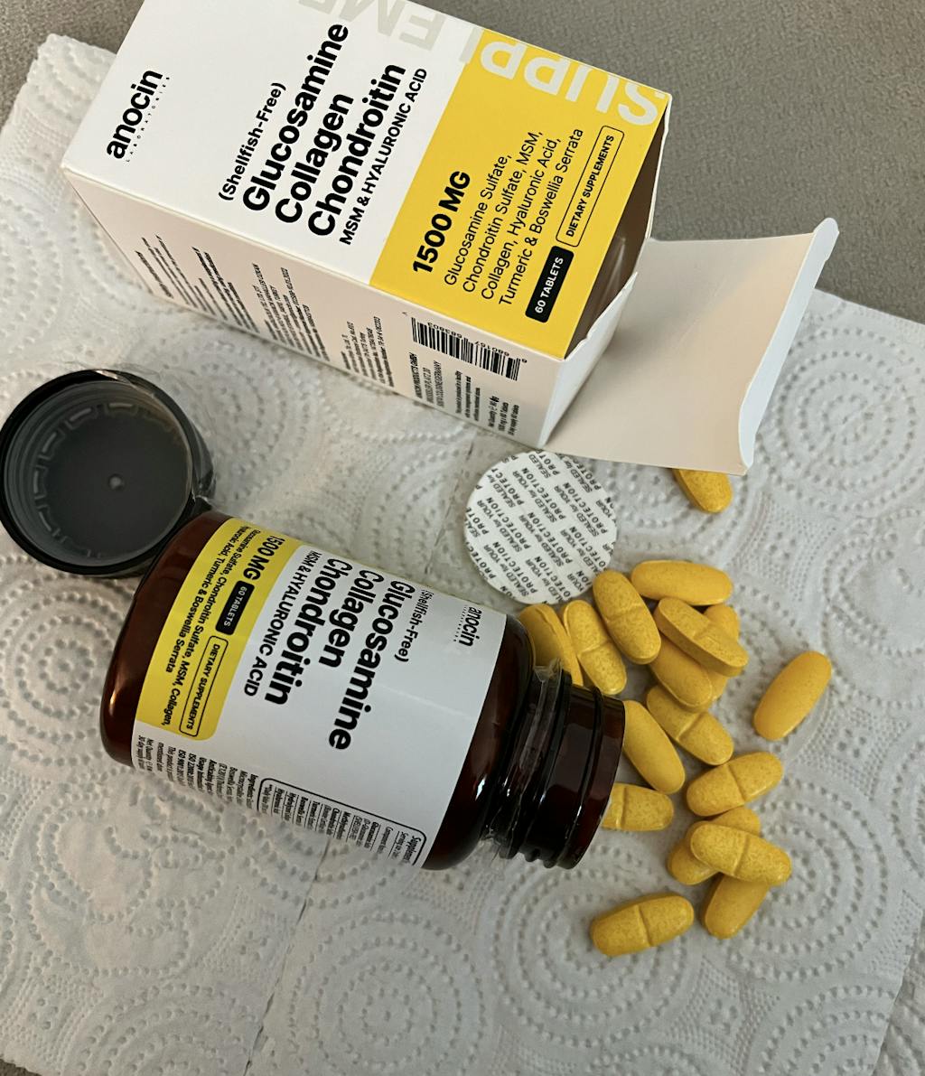 1500 mg Glucosamine, Collagen, Chondroitin, MSM, Hyaluronic Acid & Cur