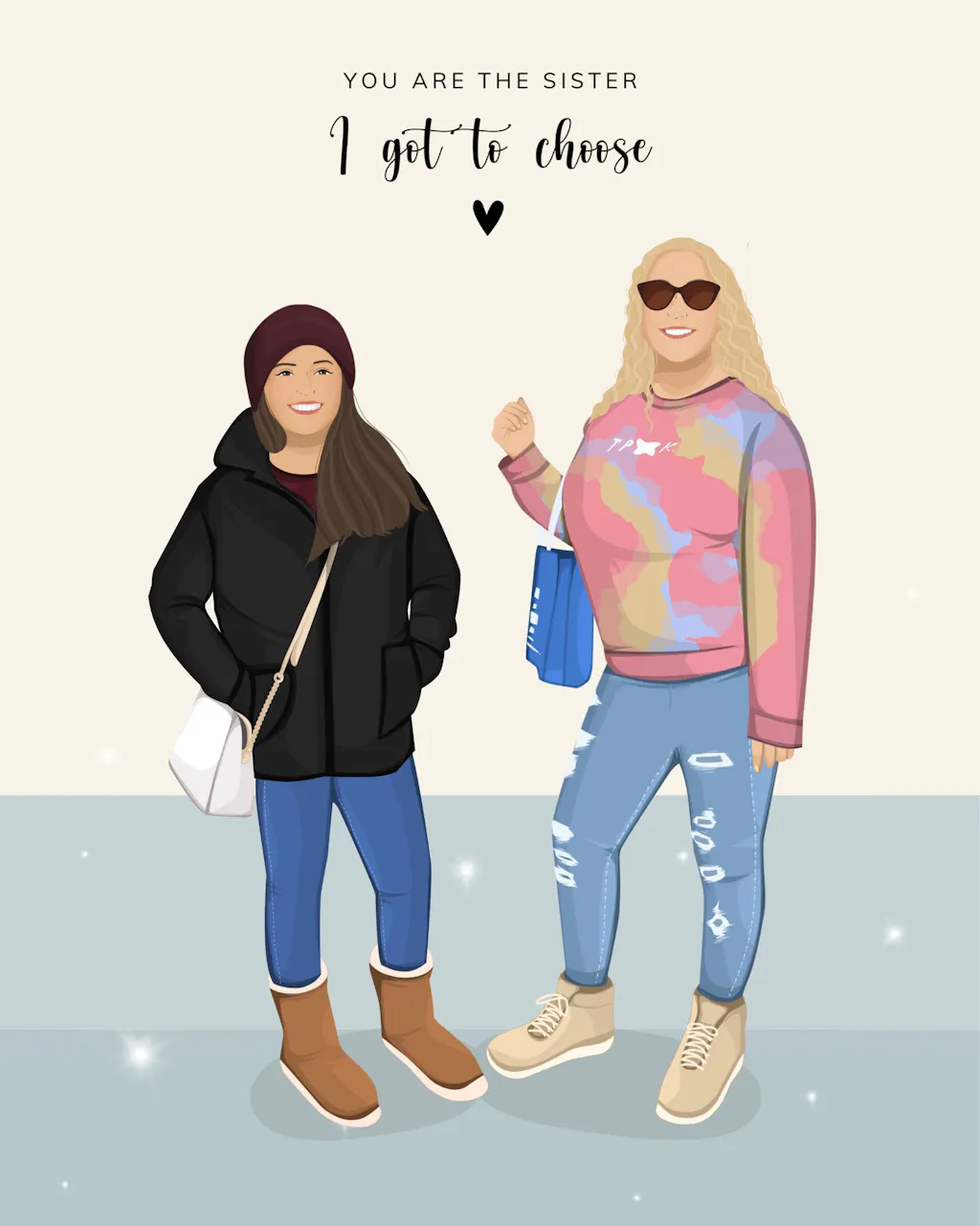 Custom Flat Portrait with Subtle Background