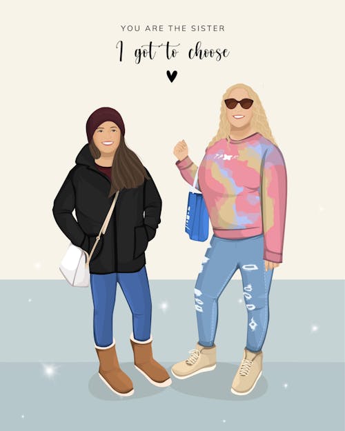 Custom Flat Portrait with Subtle Background