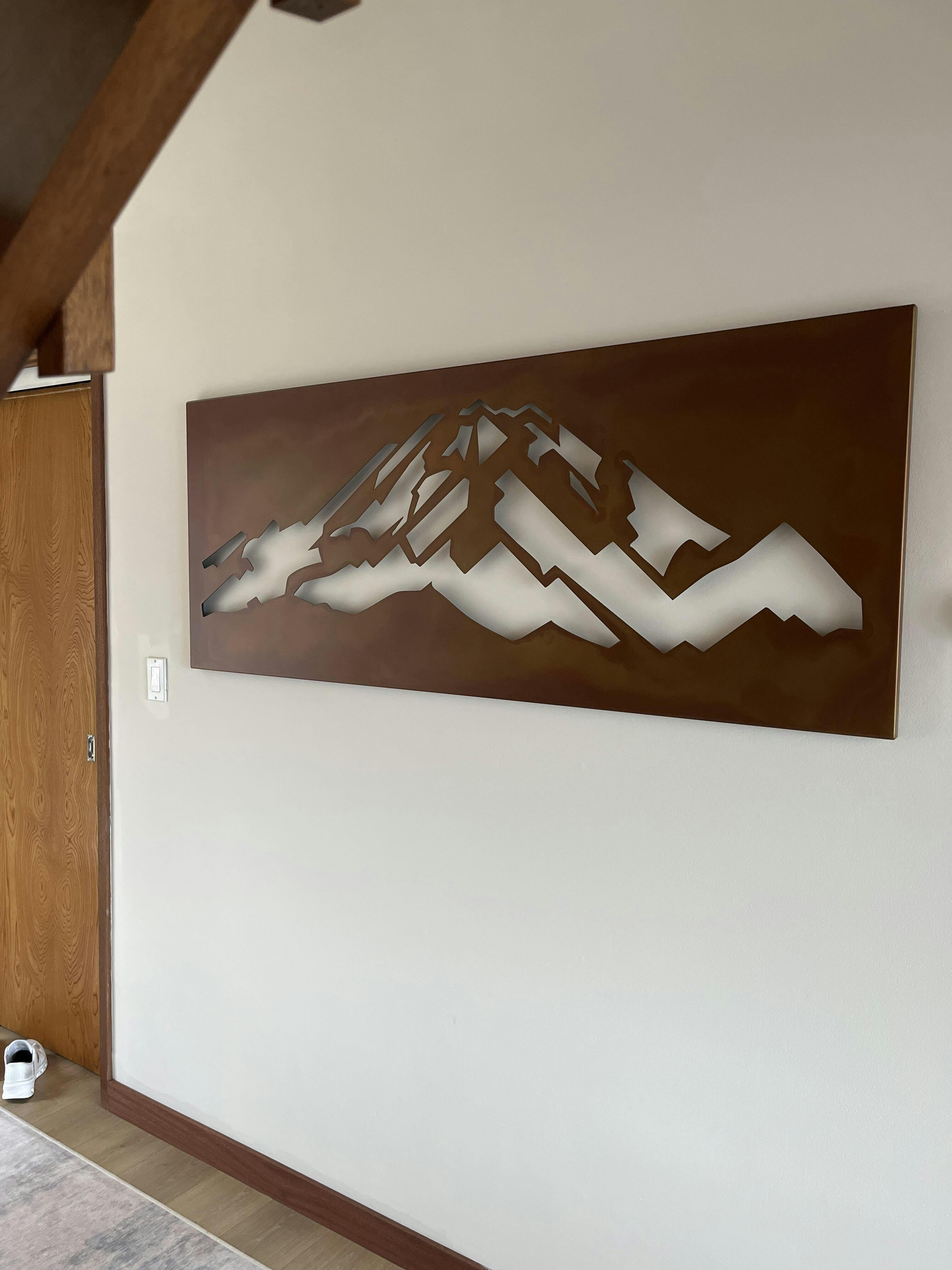 The Mount Rainier - Metal Wall Art - Oxide – Anthem Classic