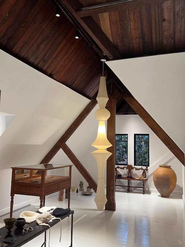 Antizer Washi Paper Corner Pendant Light for High Ceilings