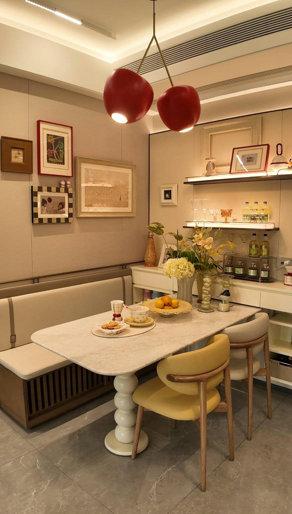 Antizer Cherry Metal Chandelier for Dining Room