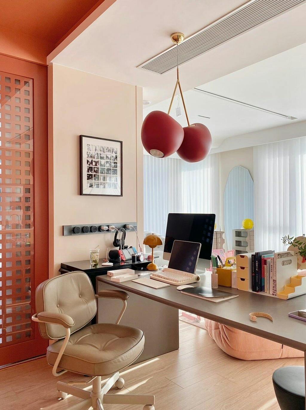 Antizer Cherry Metal Chandelier for Dining Room