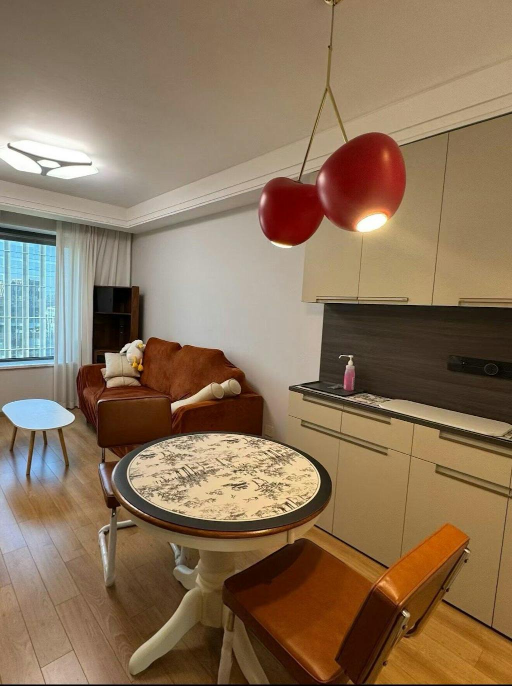 Antizer Cherry Metal Chandelier for Dining Room