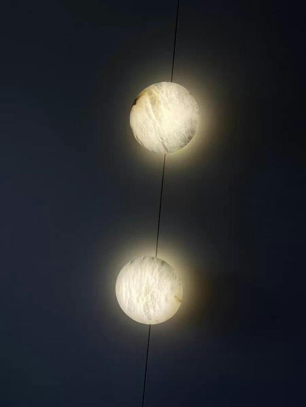 Antizer Modern Minimalist Circular Spanish Alabaster Wall Lamp