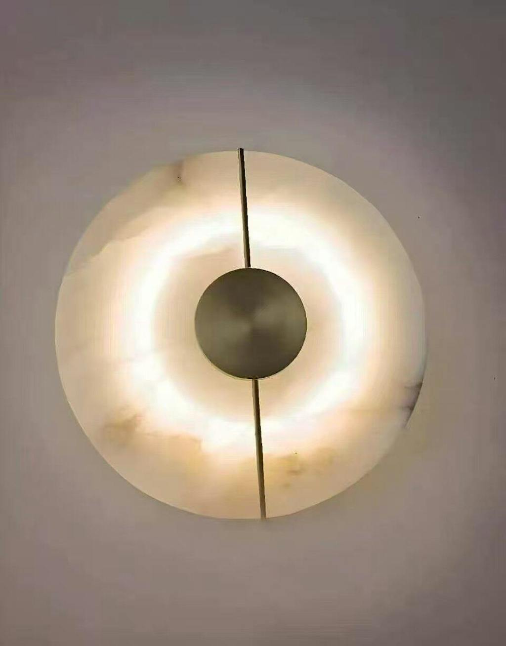 Antizer Light Luxury All Copper Spanish Alabaster Wall Light