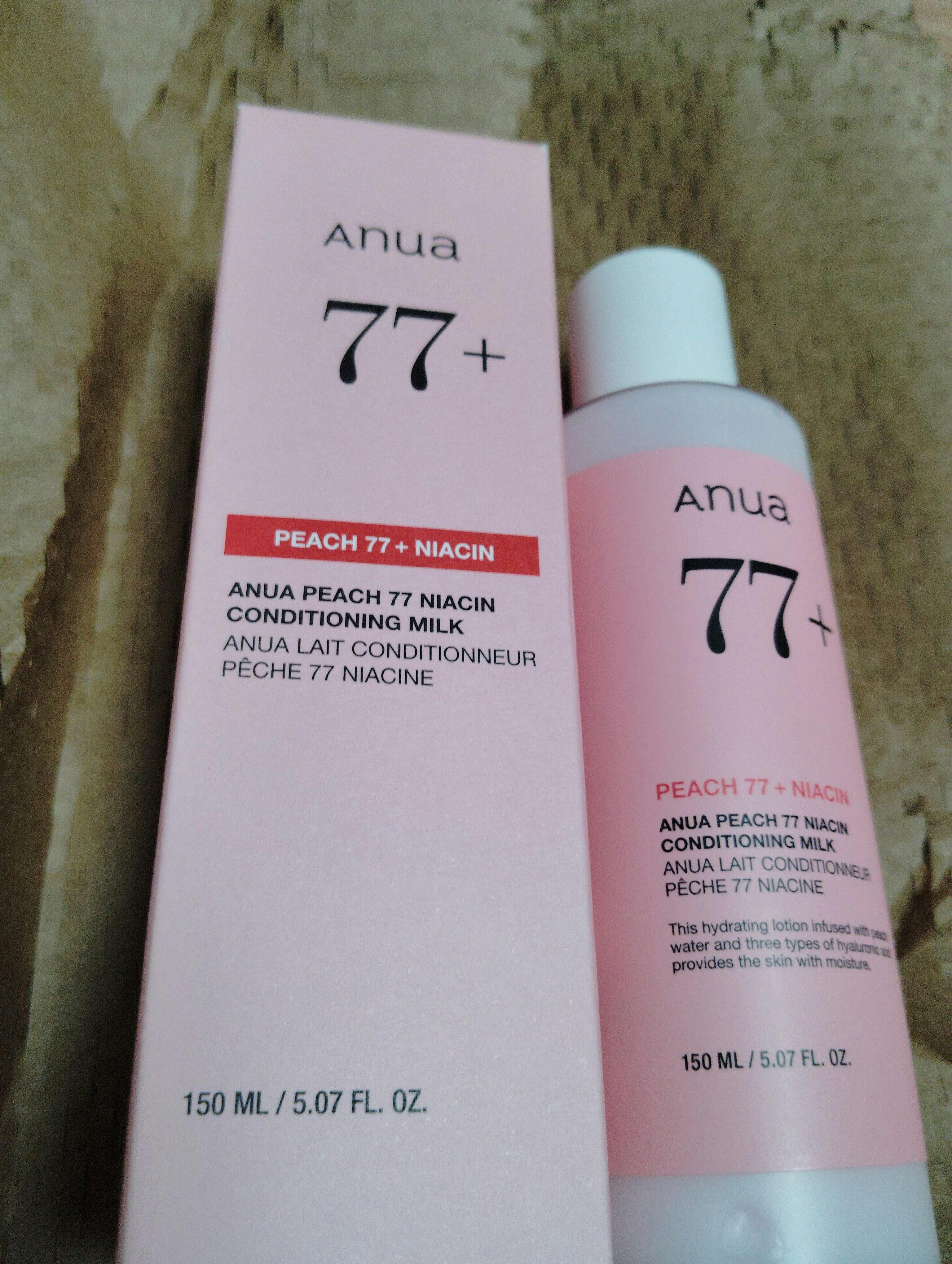 桃77ナイアシンコンディショニングミルク 150ml – アヌア Anua