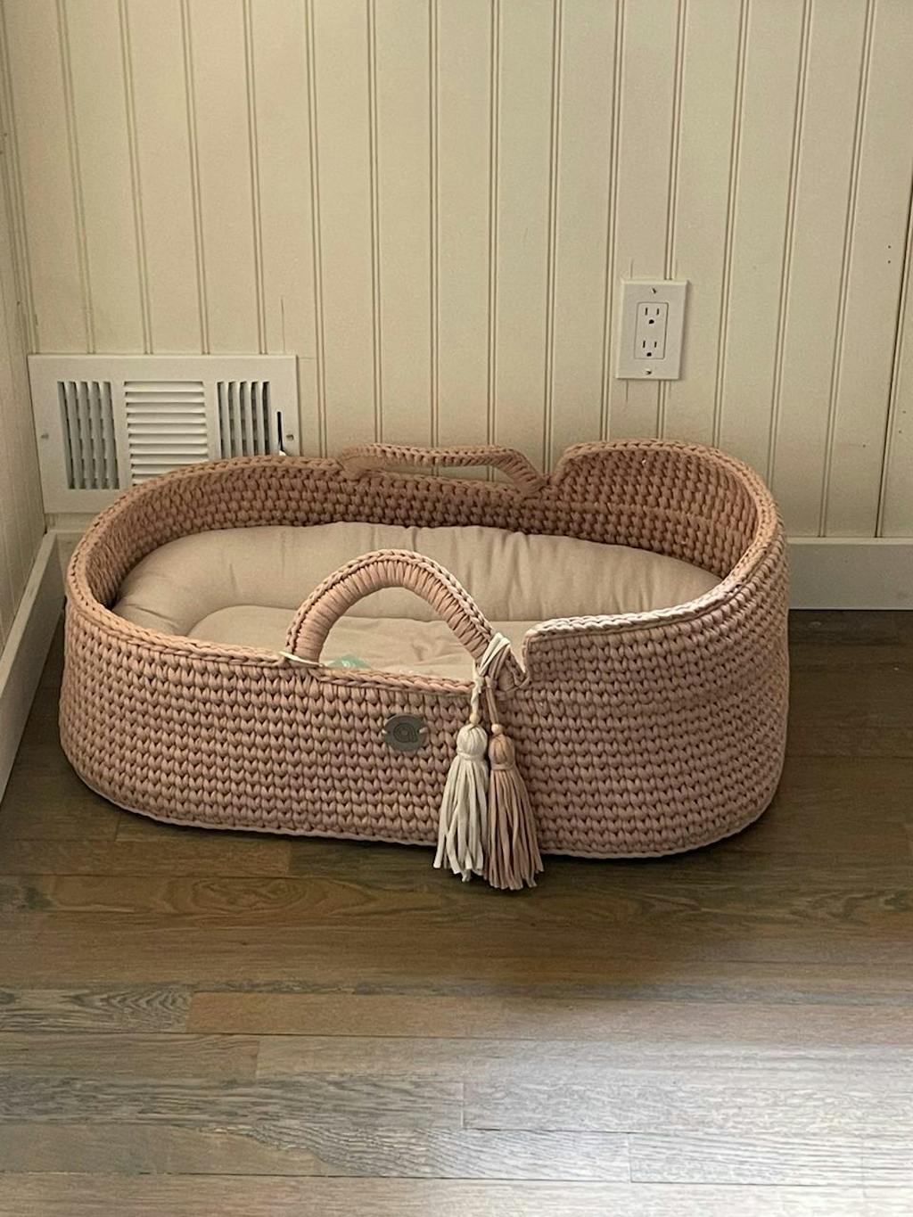 XL Moses basket with straight hood for nests and loungers Anzy Home