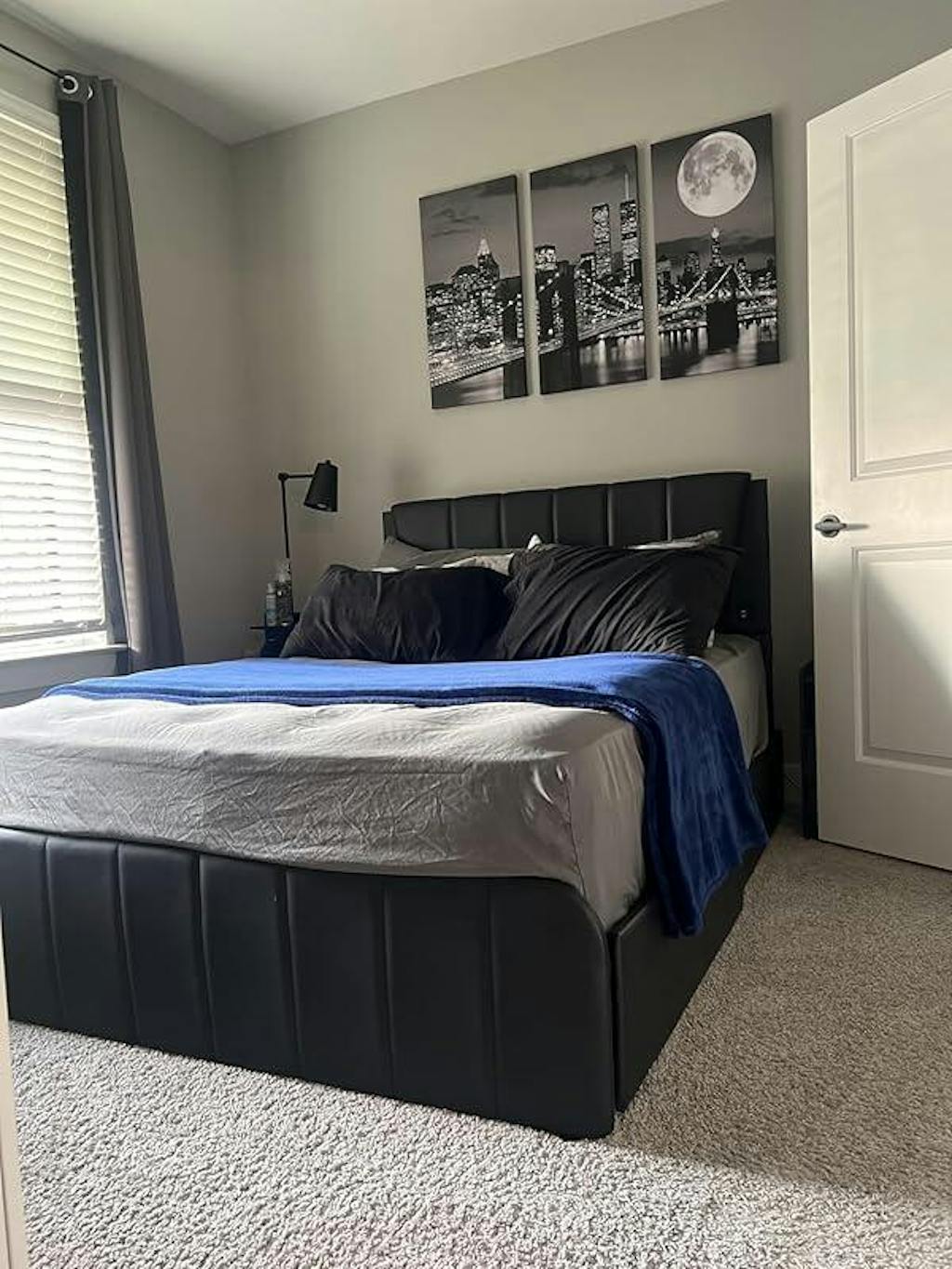 Led Platform Bed Frame Black