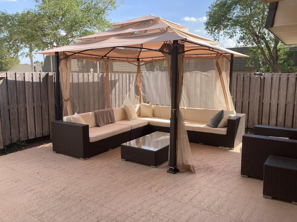 12'x12' 3-Tier Patio Gazebo with Netting