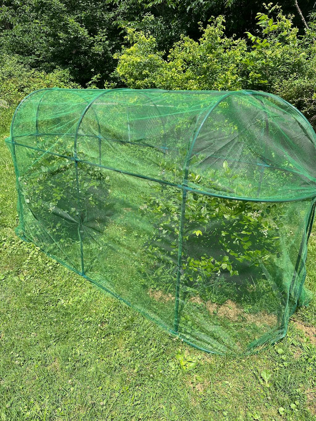 12x4x6 ft. Crop Cage Plant Protection Netting Tent with Zipper Doors