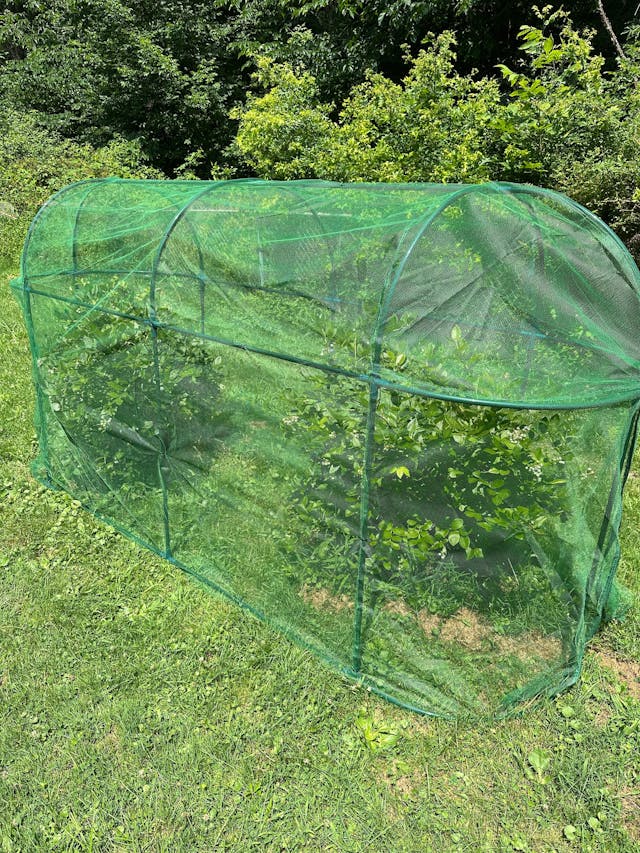 12x4x6 ft. Crop Cage Plant Protection Netting Tent with Zipper Doors