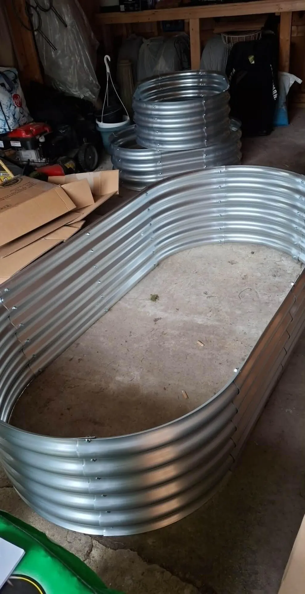 17" Tall Galvanized Raised Garden Bed Kit - 63"x31.5"