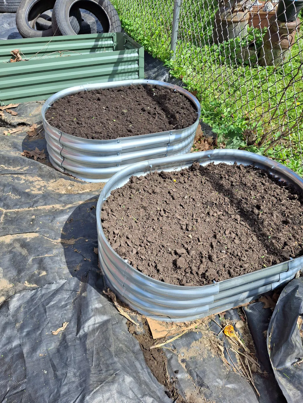 11" Tall Galvanized Raised Garden Bed Kit - 35"x24"