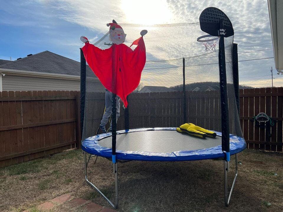 8ft Heavy Duty Outdoor Trampoline for Kids Adults