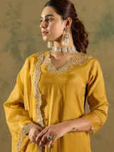 ADIDAS | FESTIVAL SPECIAL DESIGNER HEAVY EMBROIDERY SEQUENCE WORK TOP PENT WITH DUPATTA SET