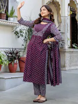 ADIDAS | FESTIVAL SPECIAL DESIGNER HEAVY EMBROIDERY SEQUENCE WORK TOP PENT WITH DUPATTA SET