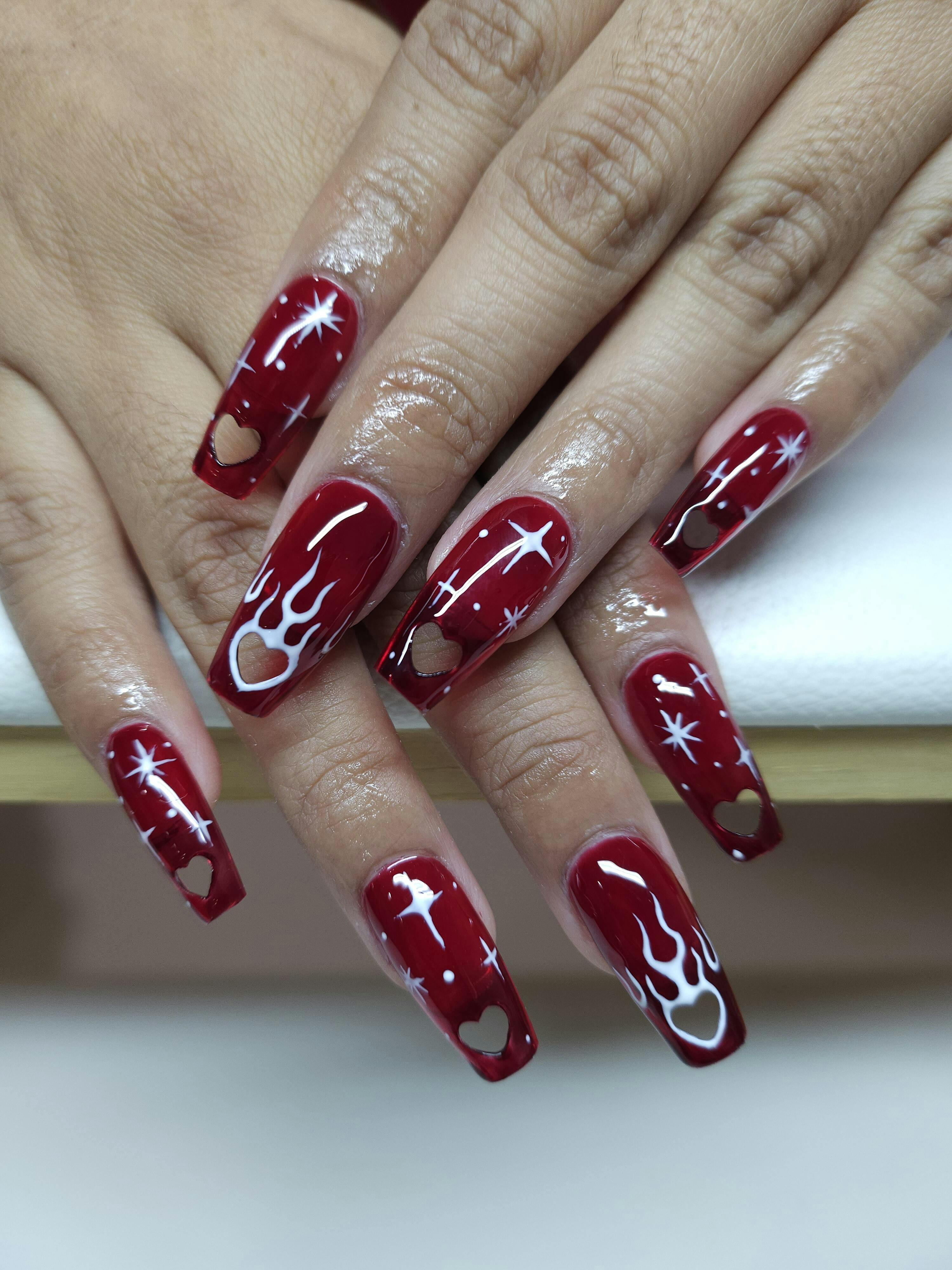 Aprés Nail | BritneyTOKYO Heart cut out tips - 250pcs - 10 Sizes