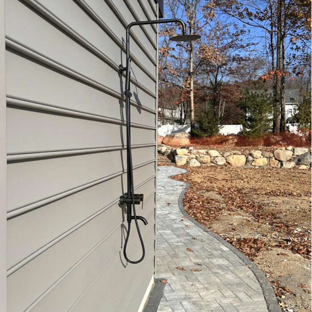Katori Triple Function Stainless Steel Outdoor Shower - Matte Black ...
