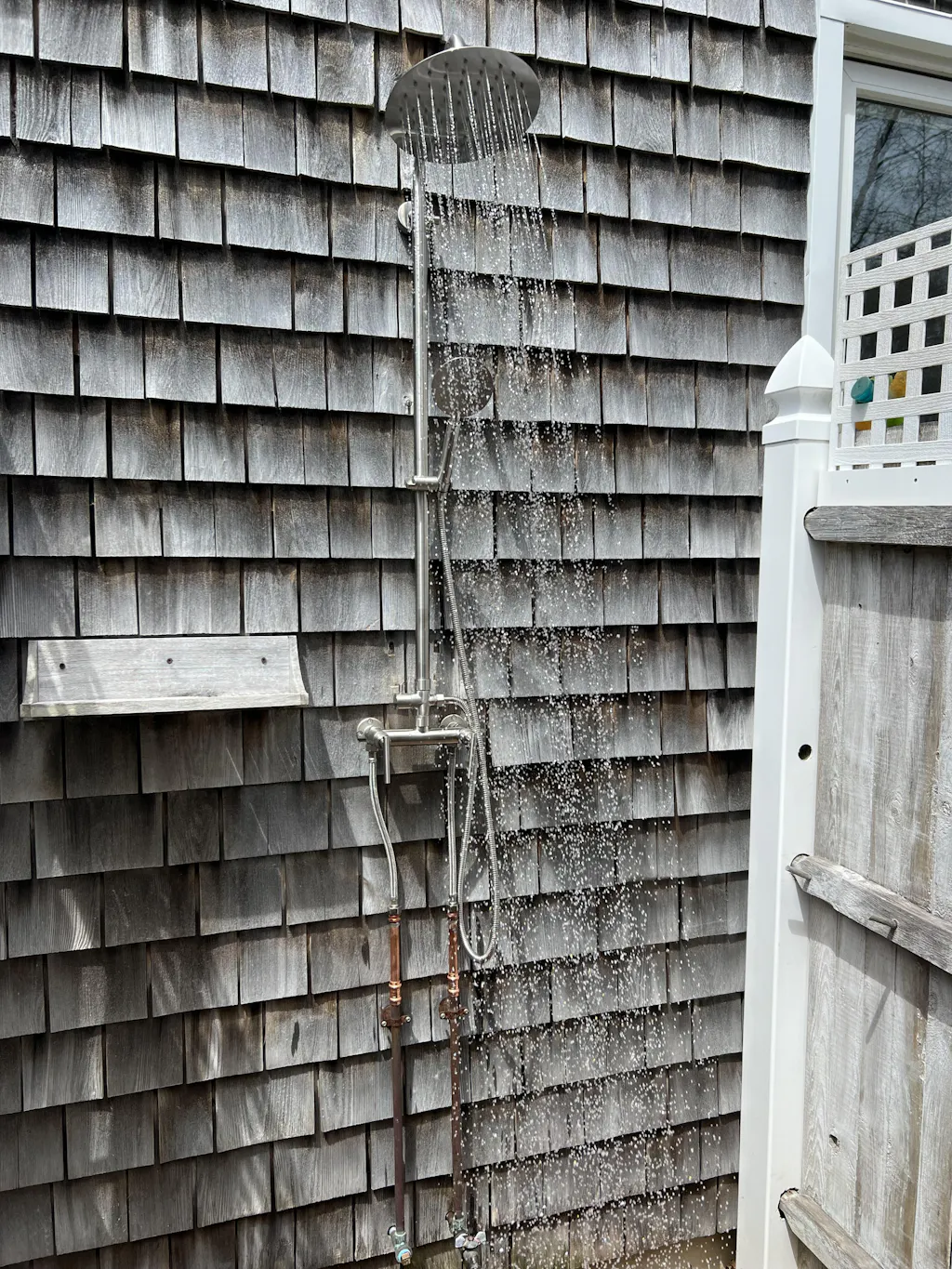 Mateo Dual Function Stainless Steel Outdoor Shower - Brushed ...