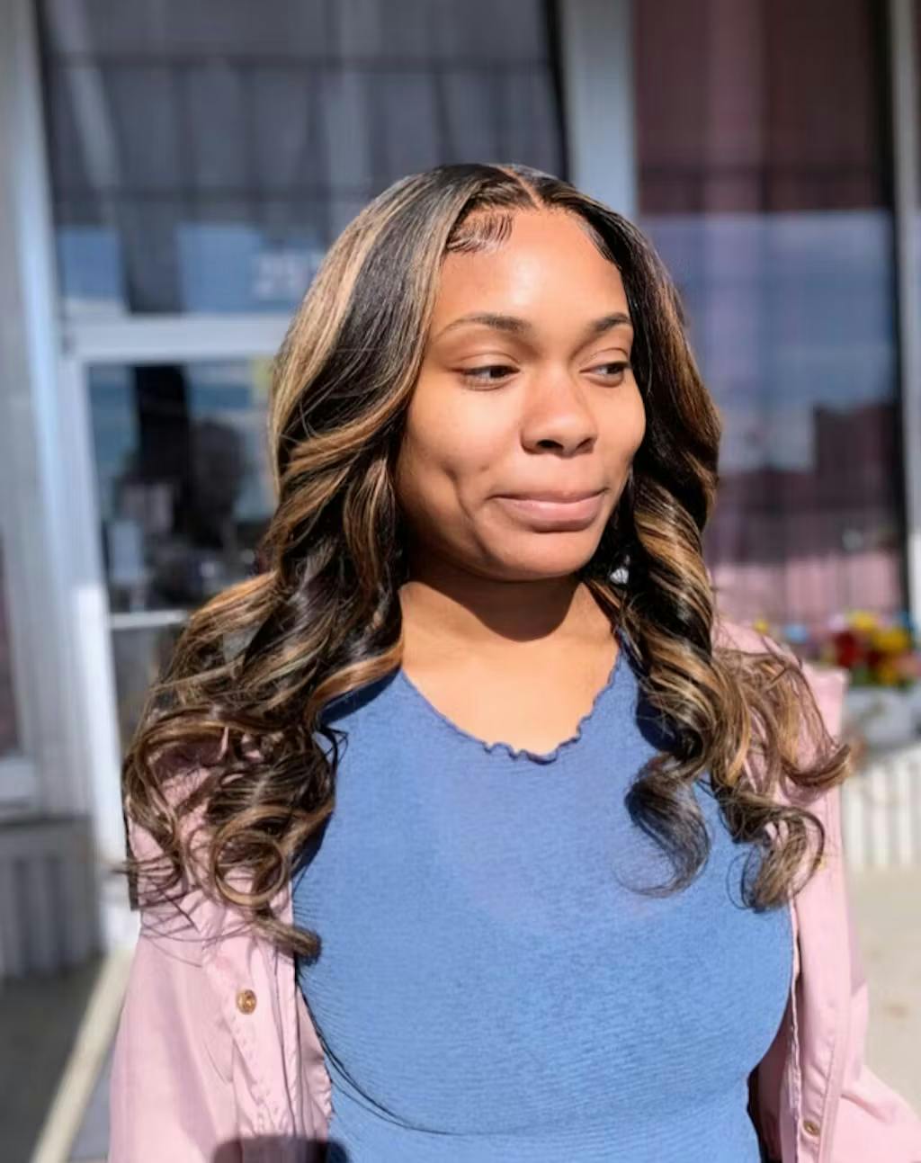 360 Full Lace Frontal Body Wave Highlight 30 Colored Human Hair Wig