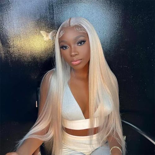 Pure-Luxe™ Blonde #613 Colored Straight Easy Wear Glueless 13x6 Lace 250% Ultra-Dense Human Hair Wig Pre-Cut Lace